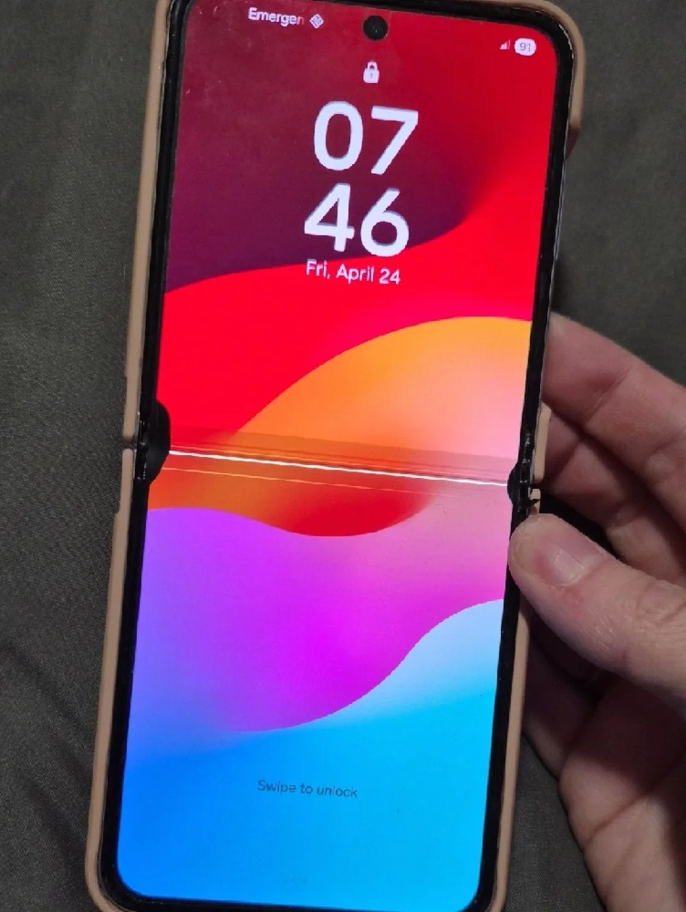 Galaxy Flip 5 With Pixel/Screen Damage- As Is
